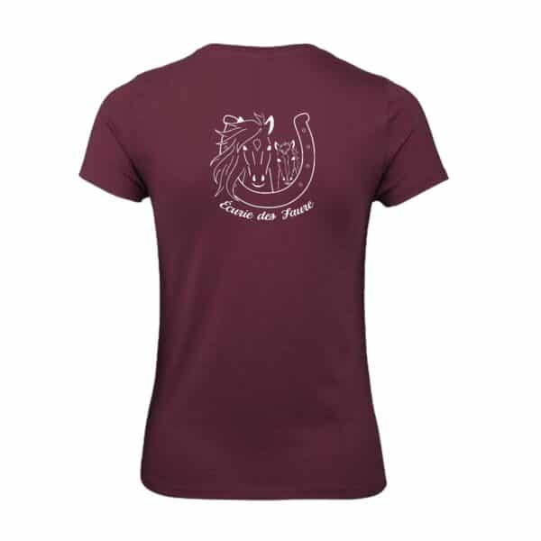 T-SHIRT (femme) - Héloïse faure - Bordeaux - BC04T – Image 2