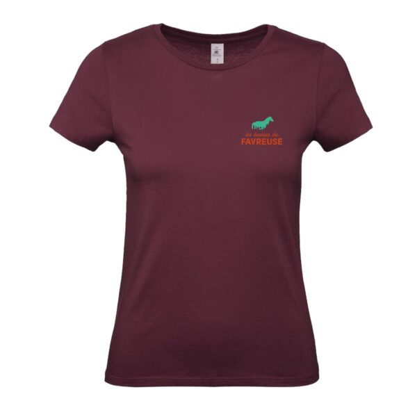 T-SHIRT (femme) - ECURIES DE FAVREUSE - Bordeaux - BC04T