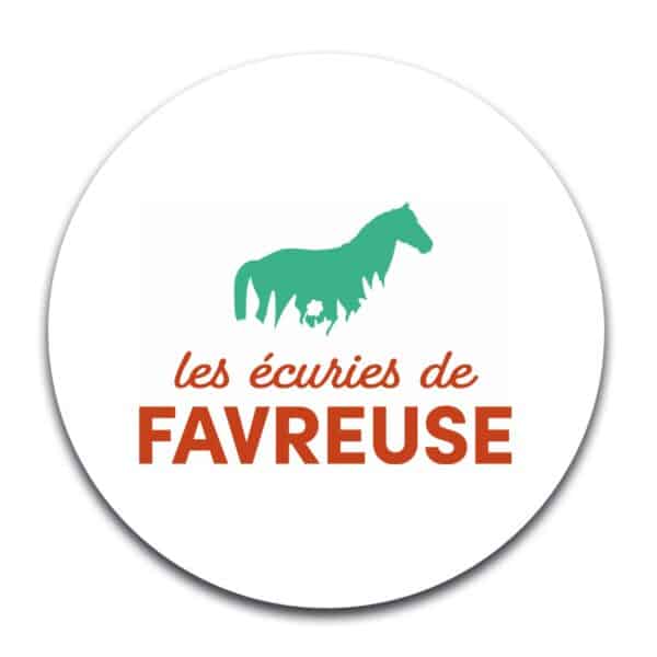 STICKER ROND - ECURIES DE FAVREUSE - STI001