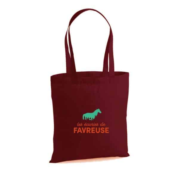 TOTE BAG - ECURIES DE FAVREUSE - Bordeaux - WM101