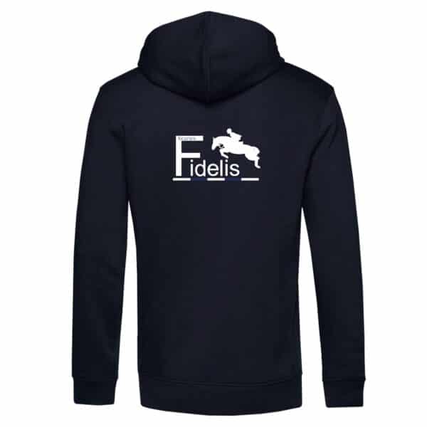 SWEAT A CAPUCHE (homme) - Écuries Fidelis - Navy - BCU33B – Image 2