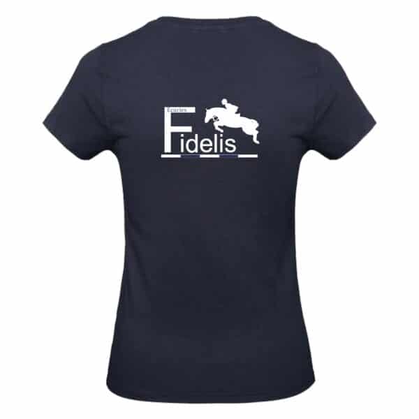 T-SHIRT (femme) - Écuries Fidelis - Navy - BC04T – Image 2