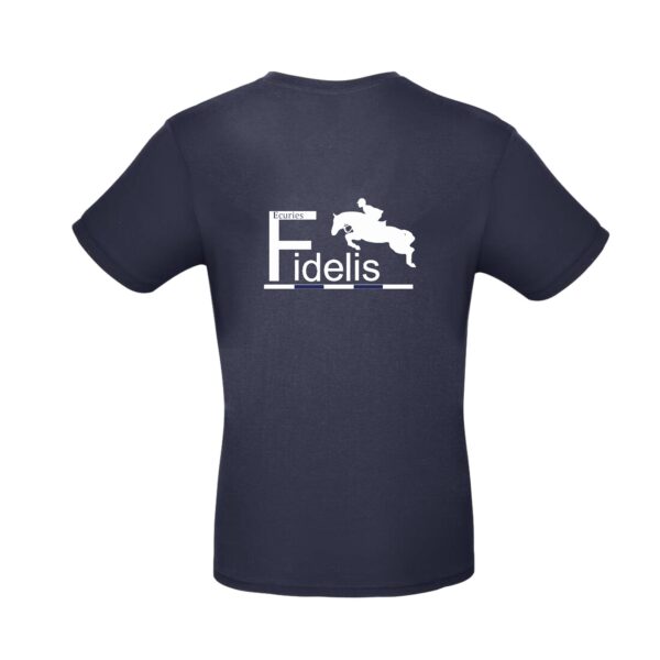 T-SHIRT (homme) - Écuries Fidelis - Navy - BC03T – Image 2