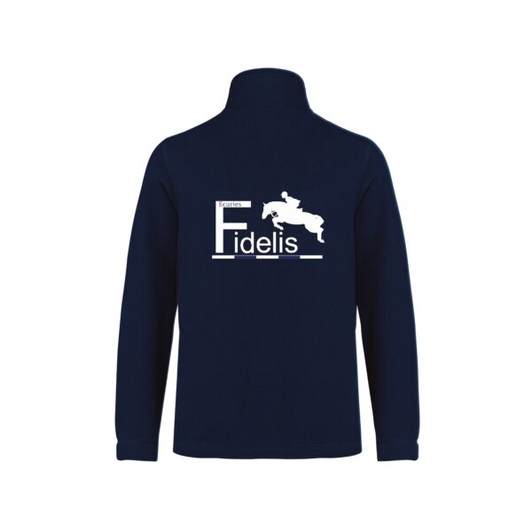 Veste micropolaire zippée (enfant) – Écuries Fidelis - Navy – K920 – Image 2