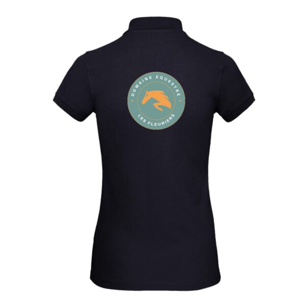 POLO (femme) - Domaine Les Fleuriers - Navy - BCI1F – Image 2