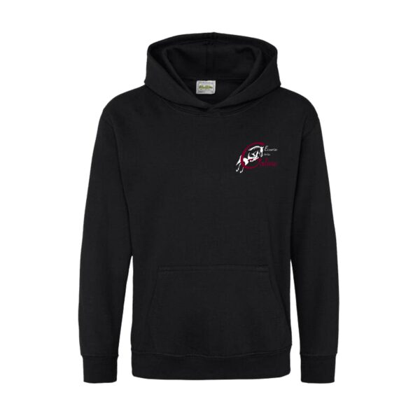 SWEAT A CAPUCHE (enfant) - ecurie de la galine - Noir - BC511