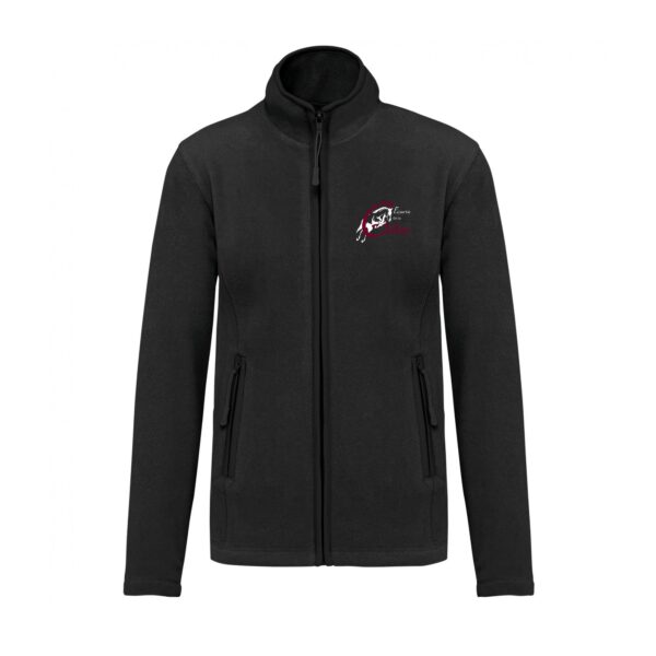 Veste micropolaire zippée (femme) – ecurie de la galine - Noir – K907