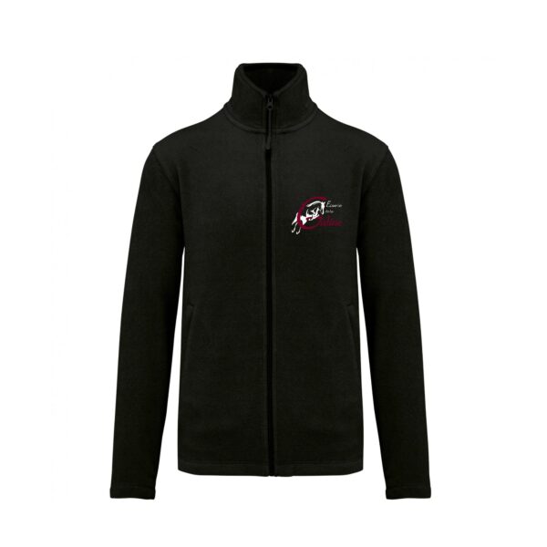 Veste micropolaire zippée (enfant) – ecurie de la galine - Noir – K920