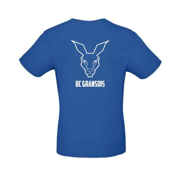 T-SHIRT (enfant) - Basket club gransois - Bleu roi - BC191 – Image 2