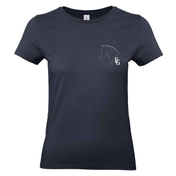 T-SHIRT (femme) - Les Écuries Grandé - Navy - BC04T – Image 3