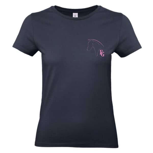 T-SHIRT (femme) - Les Écuries Grandé - Navy - BC04T – Image 5