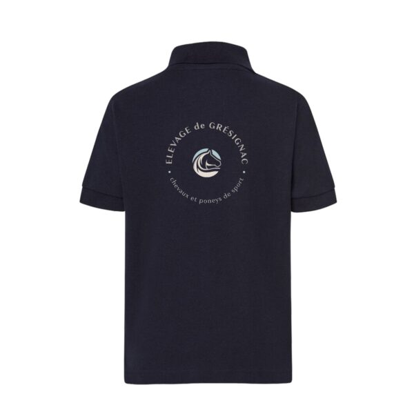 POLO premium (enfant) - ELEVAGE DE GRESIGNAC - Navy - K249 – Image 2