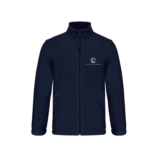 Veste micropolaire zippée (enfant) – ELEVAGE DE GRESIGNAC - Navy – K920