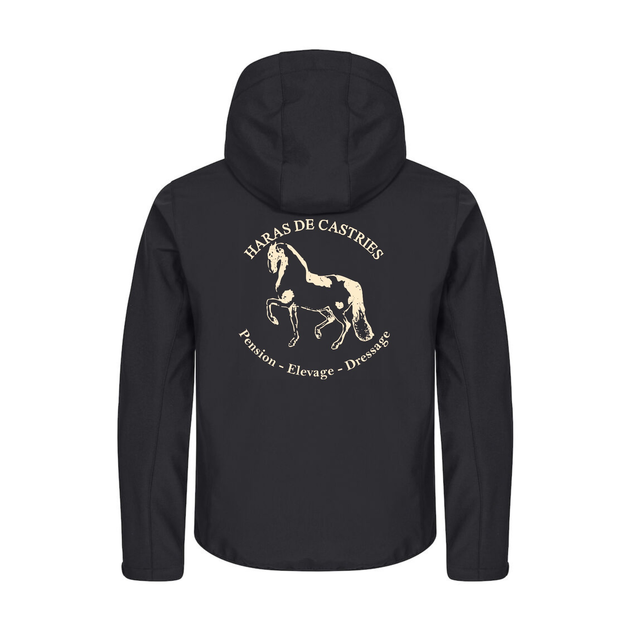 SOFTSHELL "Classic" (homme) - haras de Castries - Noir - 0200912 – Image 3