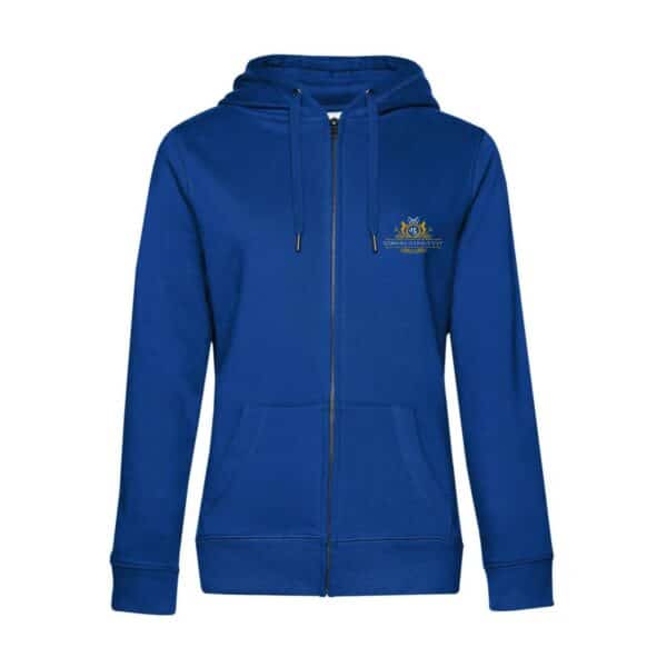 SWEAT ZIPPÉ (femme) - Domaine du Haut Silly - Bleu roi - BCW03Q