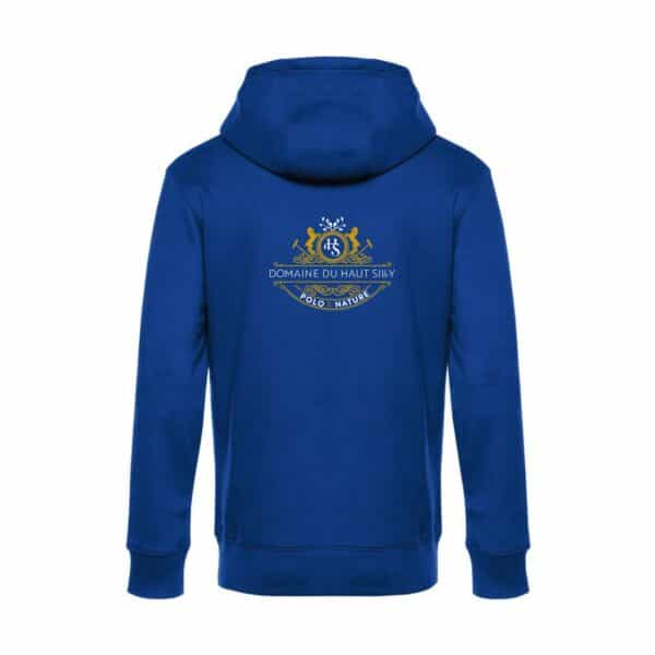 SWEAT A CAPUCHE (enfant) - Domaine du Haut Silly - Bleu roi - BC511 – Image 2