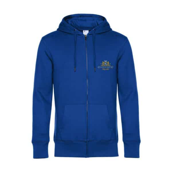 SWEAT ZIPPÉ (Homme) - Domaine du Haut Silly - Bleu roi - BCU03K