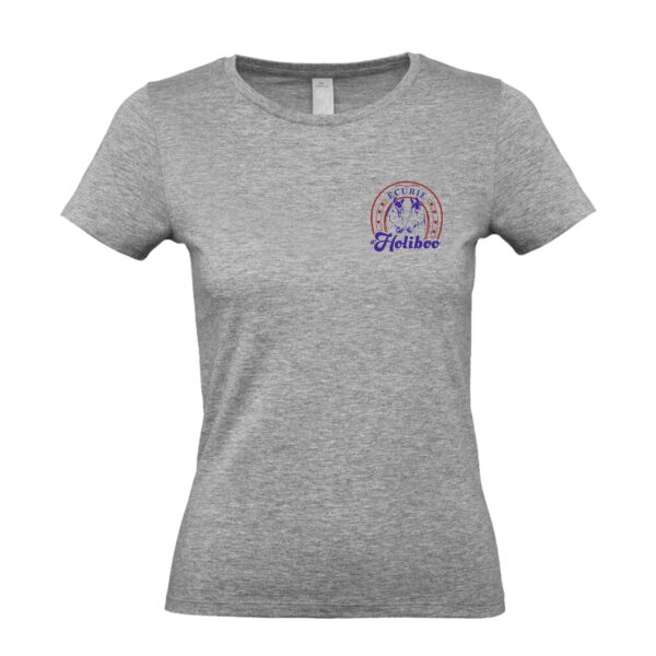 T-SHIRT (femme) - Ecurie d'Holiboo - Gris chiné - BC04T