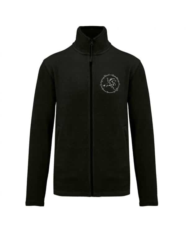 Veste micropolaire zippée (enfant) – ICAVAL Association Équestre - Noir – K920