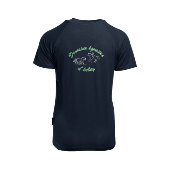 T-Shirt respirant (femme) - Ecuries d'iselay - Navy - PK141 – Image 2