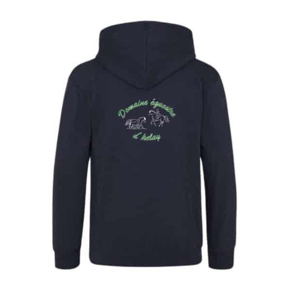 SWEAT A CAPUCHE (enfant) - Ecuries d'iselay - Navy - BC511 – Image 2