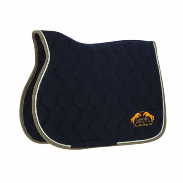 Tapis de selle EQUITHÈME "Polyfun" - Ecurie Lariviere – Navy