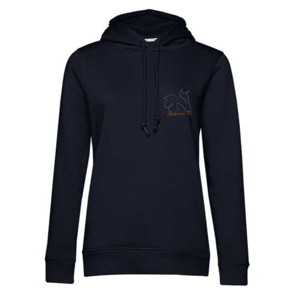 SWEAT A CAPUCHE (femme) – Julie and co - Navy - BCW34B