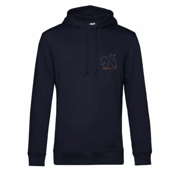 SWEAT A CAPUCHE (enfant) - Julie and co - Navy - BC511