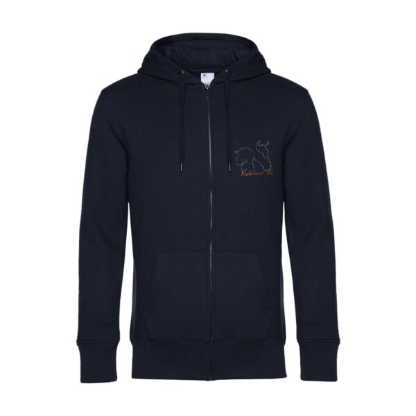 SWEAT ZIPPÉ (Homme) - Julie and co - Navy - BCU03K