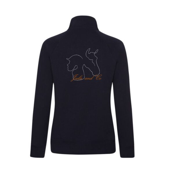 SWEAT ZIPPE SANS CAPUCHE (femme) - Julie and co - Navy - SC366 – Image 2