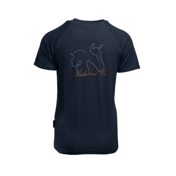 T-Shirt respirant (femme) - Julie and co - Navy - PK141 – Image 2