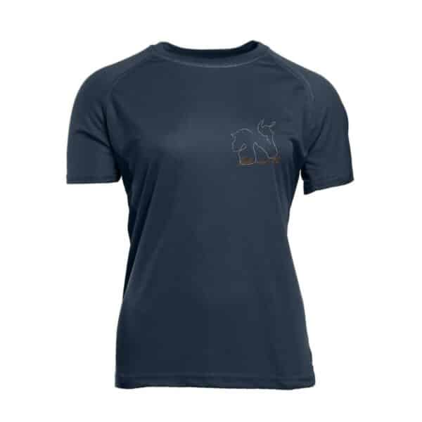 T-Shirt respirant (femme) - Julie and co - Navy - PK141