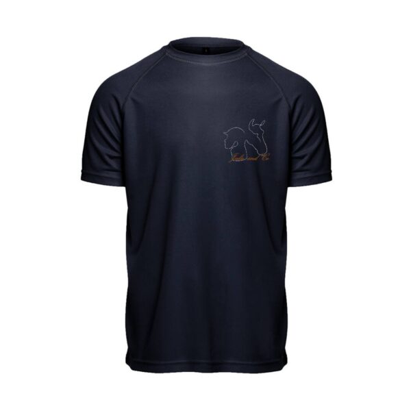 T-Shirt respirant (homme) - Julie and co - Navy - PK140