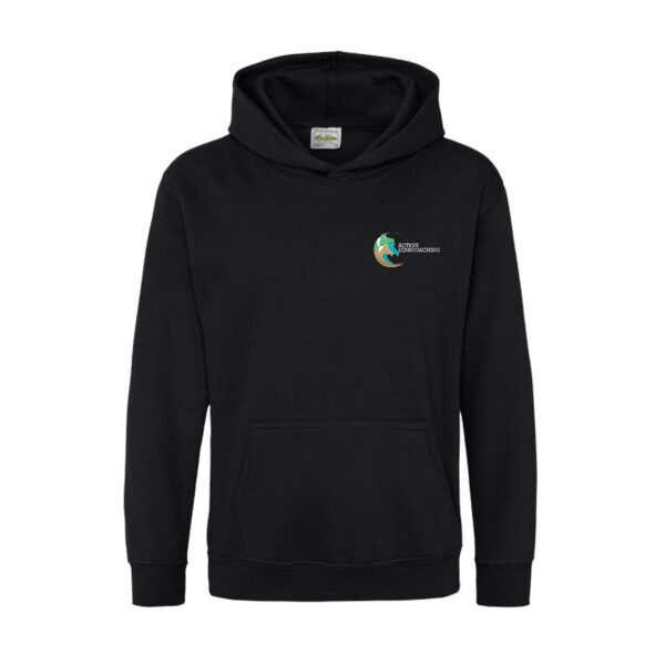 SWEAT A CAPUCHE (enfant) - Action Equicoaching - Noir - BC511