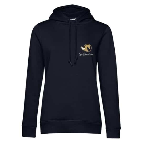 SWEAT A CAPUCHE (femme) – EARL CENTRE ÉQUESTRE DE LA RENARDE - Navy - BCW34B