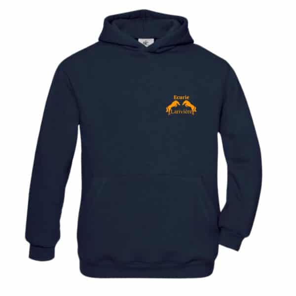 SWEAT A CAPUCHE (enfant) - Ecurie Lariviere – Navy - BC511