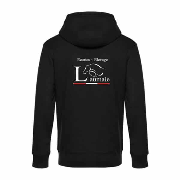 SWEAT ZIPPÉ (Homme) - Les Écuries de L'aumaie - Noir - BCU03K – Image 2