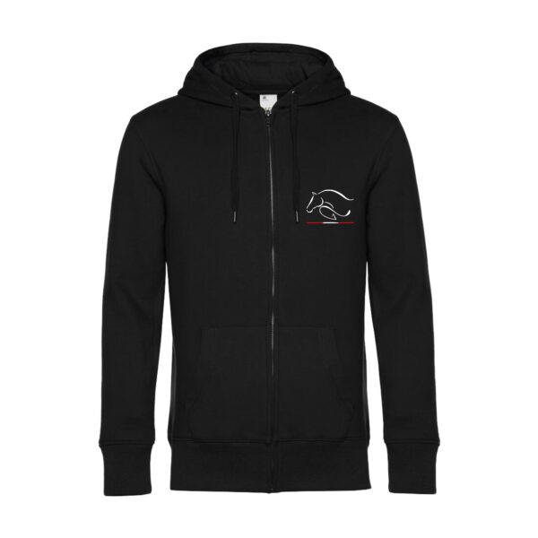 SWEAT ZIPPÉ (Homme) - Les Écuries de L'aumaie - Noir - BCU03K