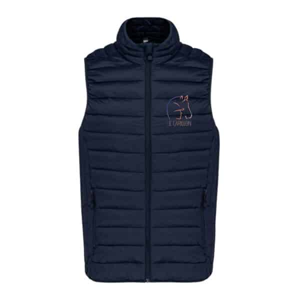 DOUDOUNE SANS MANCHES (homme) - Association le carillon - Navy - K6113