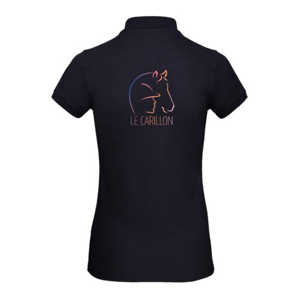 Polo premium (femme) - Association le carillon - Navy - BCW463 – Image 2