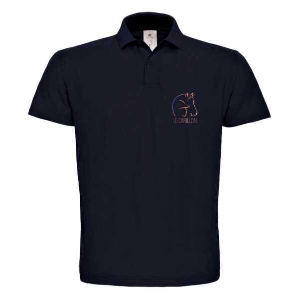 Polo premium (homme) - Association le carillon - Navy - BCU426