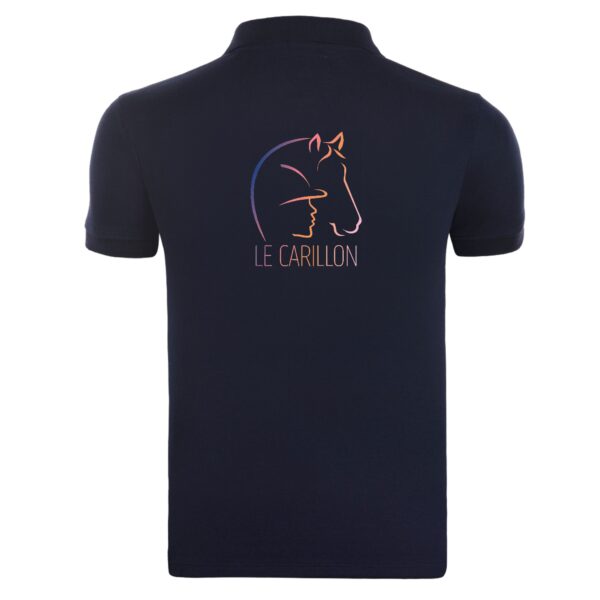 Polo premium (homme) - Association le carillon - Navy - BCU426 – Image 2