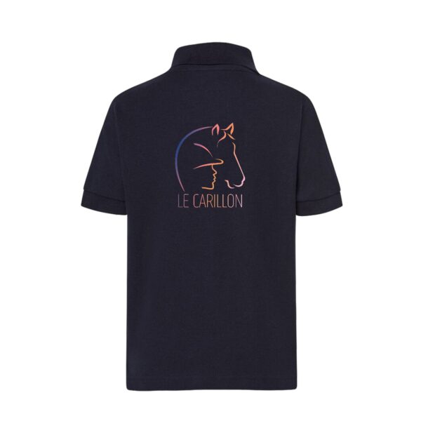 POLO premium (enfant) - Association le carillon - Navy - K249 – Image 2