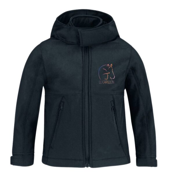 SOFTSHELL (enfant) - Association le carillon - Navy - BC651