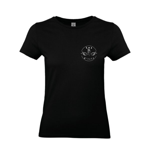 T-SHIRT (femme) - Association les 3 L d’Iris - Noir - BC04T