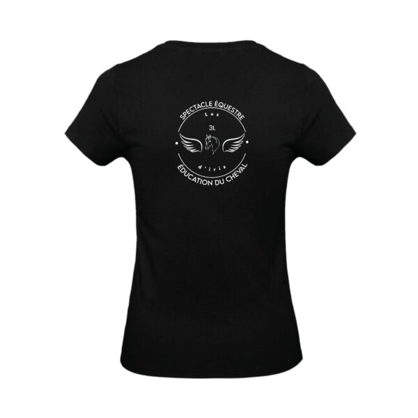 T-SHIRT (femme) - Association les 3 L d’Iris - Noir - BC04T – Image 2