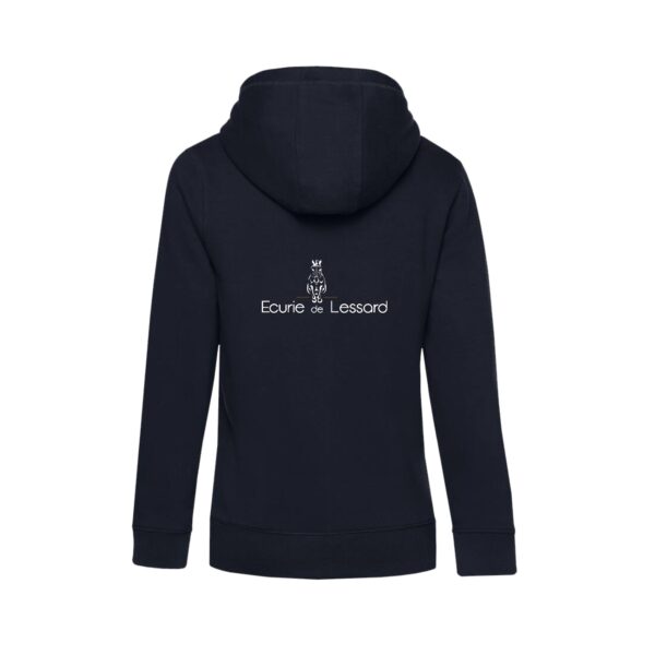 SWEAT ZIPPÉ (femme) - Ecurie de Lessard - Navy - BCW03Q – Image 2