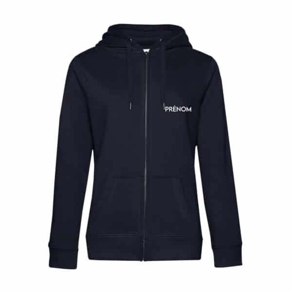 SWEAT ZIPPÉ (femme) - Ecurie de Lessard - Navy - BCW03Q