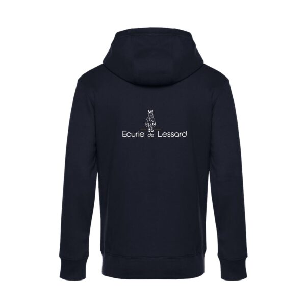 SWEAT ZIPPÉ (enfant) - Ecurie de Lessard - Navy - K455 – Image 2