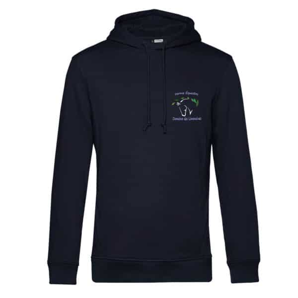 SWEAT A CAPUCHE (homme) - Domaine des limousines - Navy - BCU33B